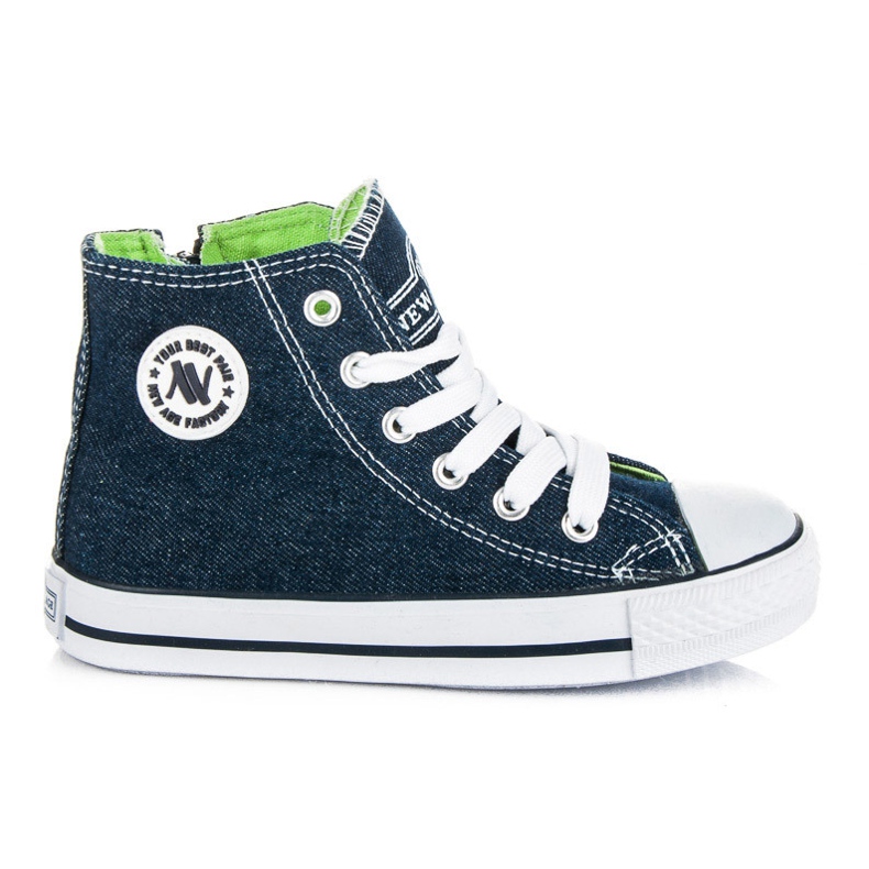 New Age Gyerek cipzáras tornacipő kék