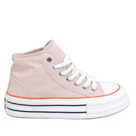 Puell Beige platform tornacipő bézs