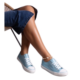 Rashidah kék fényes tornacipő