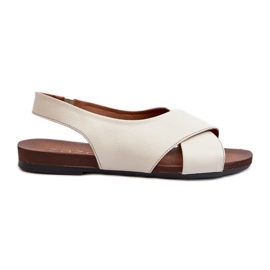 Zazoo 40407 női bőr szandál, világos bézs Zazoo 40407 női bőr szandál, világos bézs