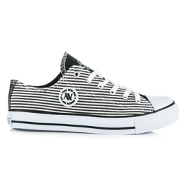 New Age cipők fehér fekete