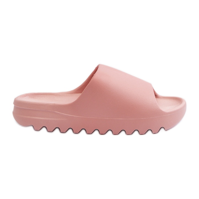 Divatos rózsaszín Estella platform papucsok