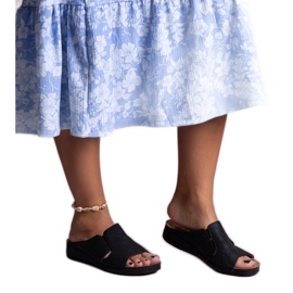 Fekete perforált Marouna csúszdák