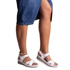 Fehér Kirane alacsony ékszandál Fehér Kirane alacsony ékszandál
