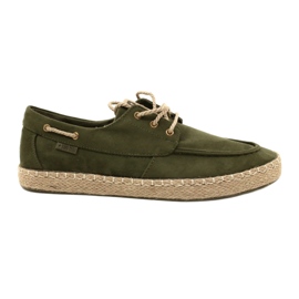 Férfi fűzős espadrillák Big Star NN174055 Khaki zöld