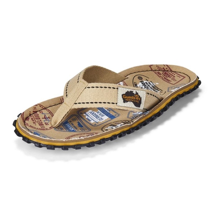 Gumbies Islander Flip-Flops Traveler papucs GU-FFISL132 bézs