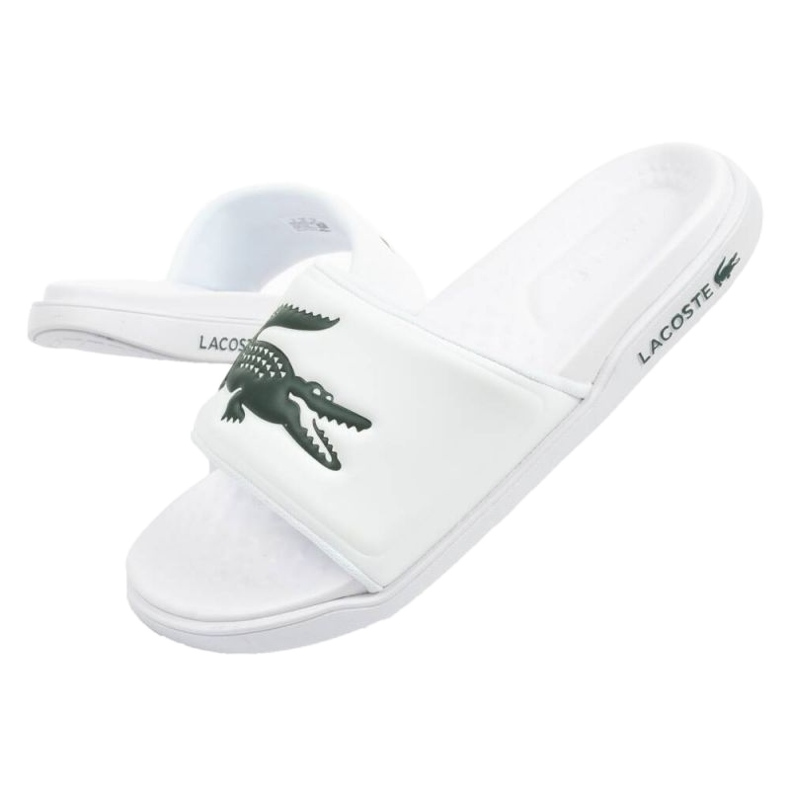 Lacoste Croco Dualiste papucs 201R5 743CMA00201R5 fehér