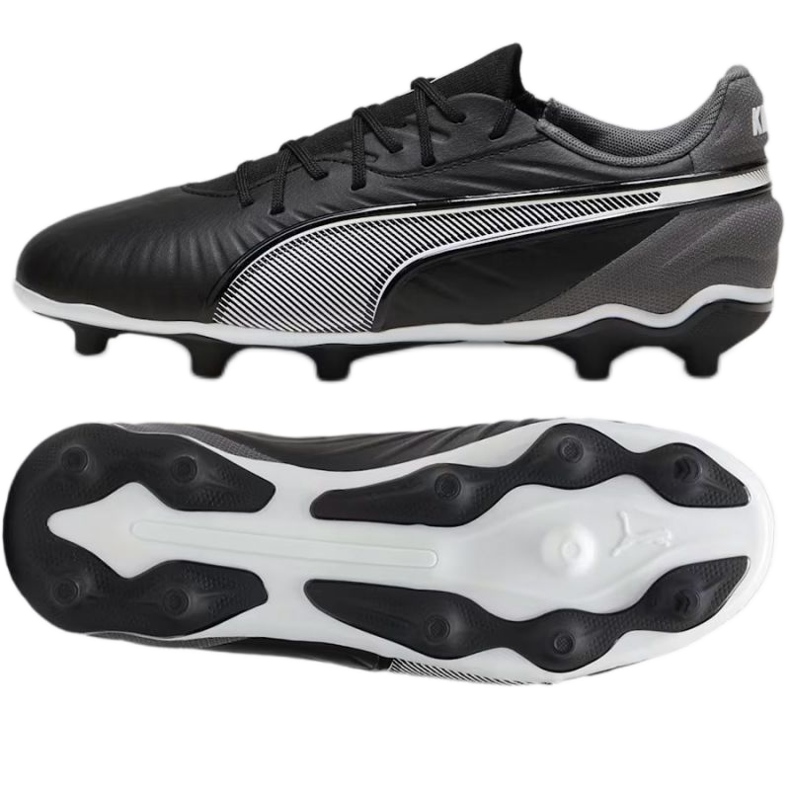 Puma King Match FG/AG 108048-01 futballcipő fekete