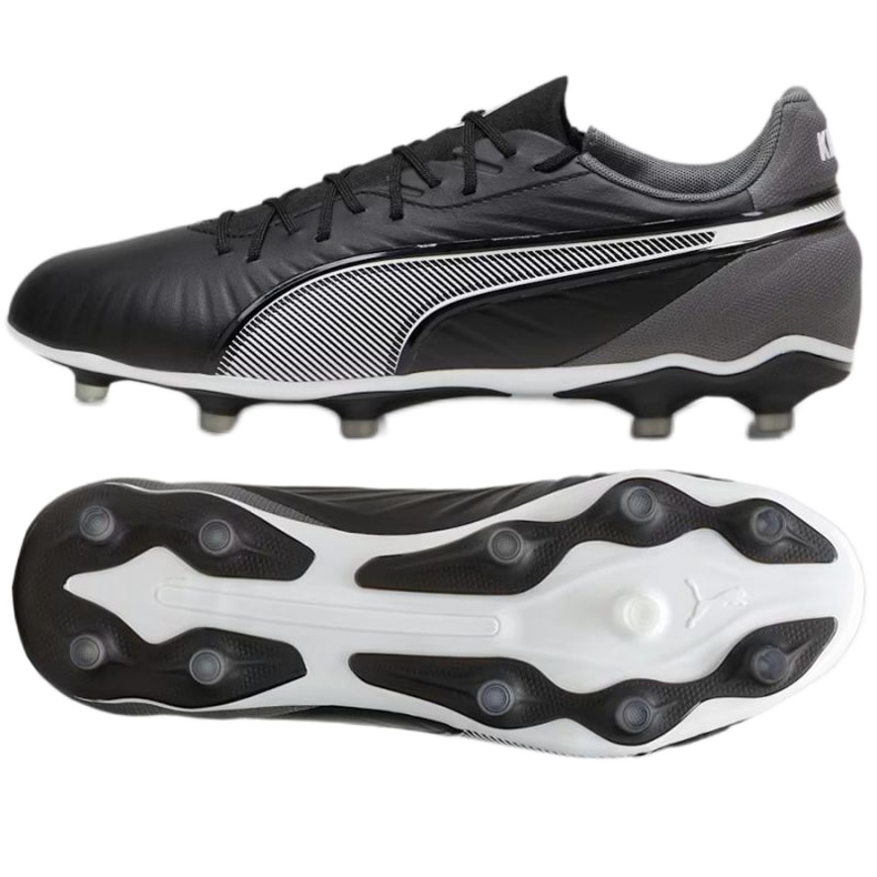 Puma King Match FG/AG 107863-01 futballcipő fekete