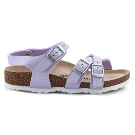 Birkenstock Kumba Shiny Lizard szandál 1026907 ibolya