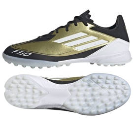 Adidas F50 League Messi Tf IG9282 cipő aranysárga Adidas F50 League Messi Tf IG9282 cipő aranysárga