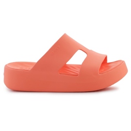 Crocs Getaway Platform H-Strap 209409-84F papucs narancs