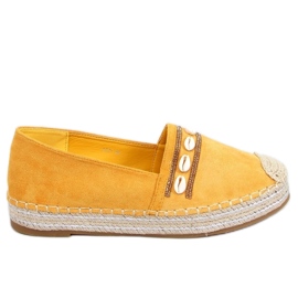 Ocean Yellow kagyló espadrillák sárga
