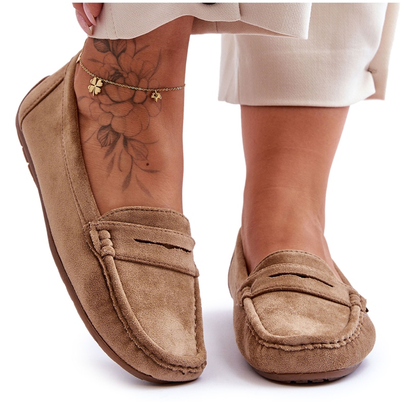 Női velúr cipők Barna Lenvie