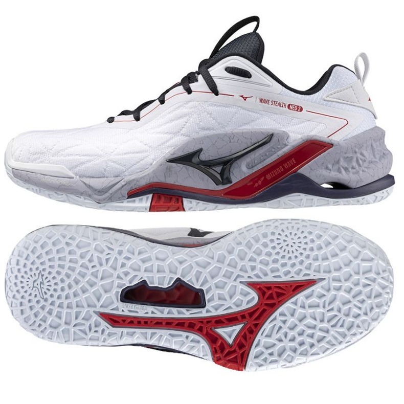 Mizuno Wave Stealth Neo 2 X1GA240021 cipő fehér