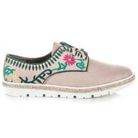 Kylie Hímzéssel ellátott női cipő rózsaszín