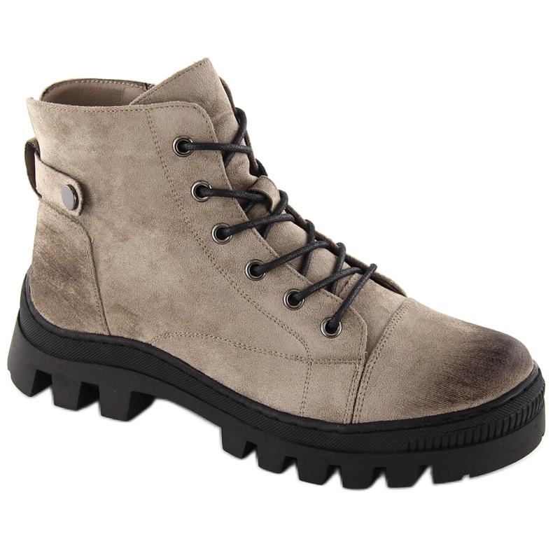 Női khaki bokacsizma Potocki SZ12168 zöld