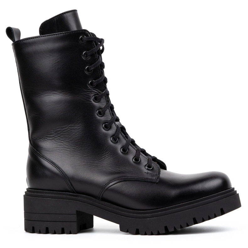 Olivier Női magas bőrcsizma 1064 fekete