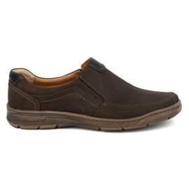 Kampol Férfi bőr alkalmi cipő 58KAM barna