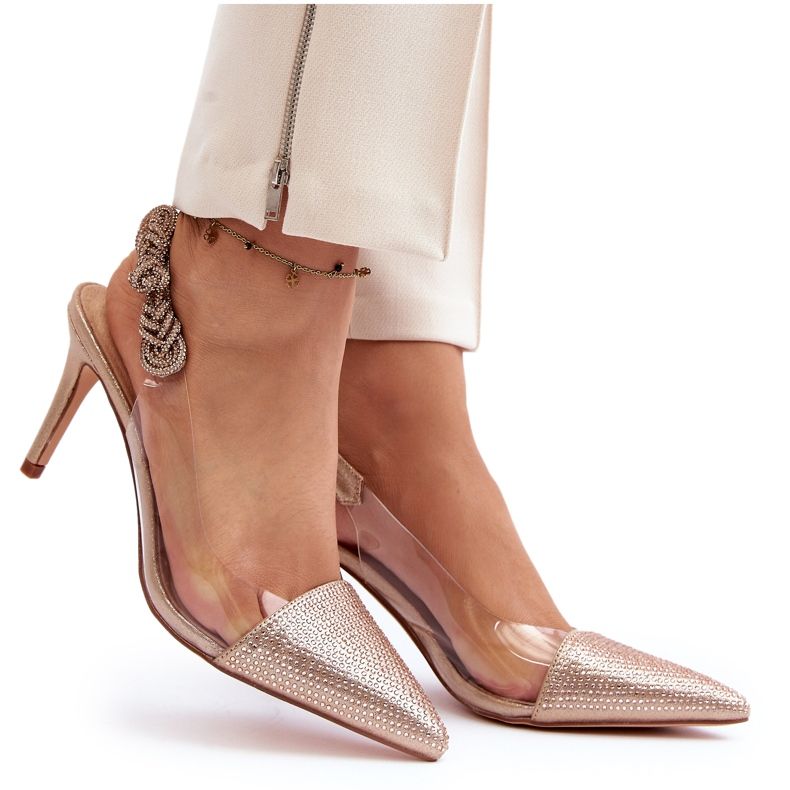 S. BARSKI Magassarkú MR1966-11 Champagne díszítéssel aranysárga