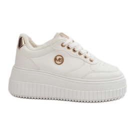 Hőszigetelt női sportcipő vaskos talppal, fehér Ardiela Hőszigetelt női sportcipő vaskos talppal, fehér Ardiela