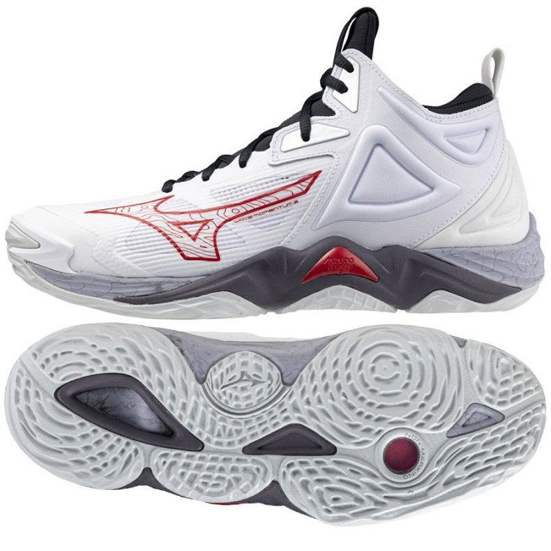 Mizuno Wave Momentum 3 Mid M V1GA231796 röplabda cipő fehér