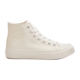 Női szigetelt tornacipő Eco bőrből White Big Star OO274932 fehér
