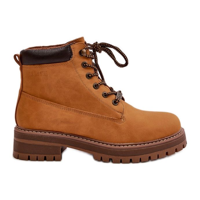 Női szigetelt csizma Big Star OO274A288 Camel barna Női szigetelt csizma Big Star OO274A288 Camel barna