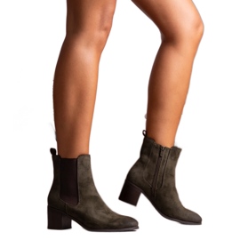 Sabriya zöld bokacsizmák