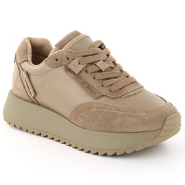 Női bőr sportcipő, bézs, Artiker 55C0022 Női bőr sportcipő, bézs, Artiker 55C0022