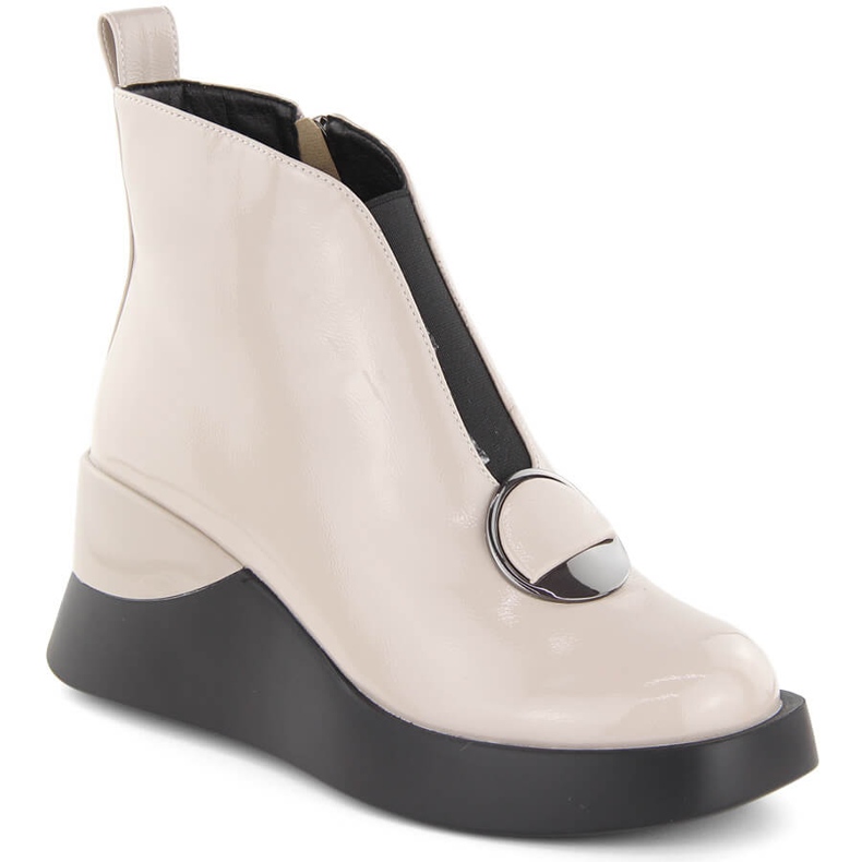 Női patentos ékcsizma D&A S.Barski Premium Collection MR880-136 bézs Női patentos ékcsizma D&A S.Barski Premium Collection MR880-136 bézs