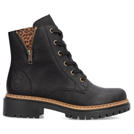 Hőszigetelt női csizma, fekete Rieker 72617-00