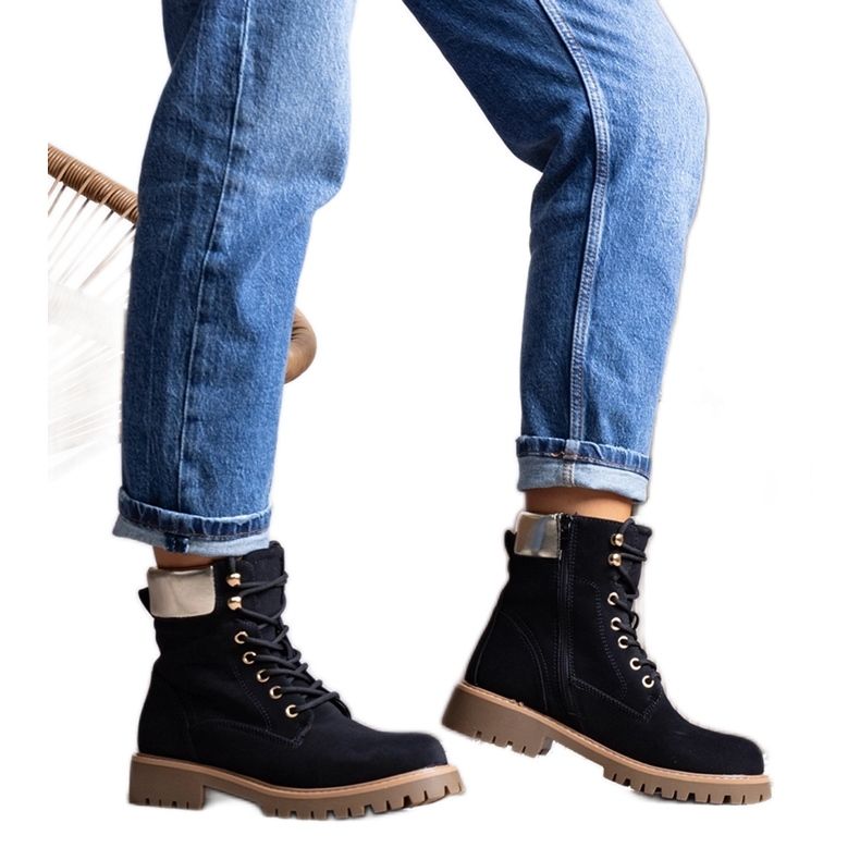 Fekete szigetelt Amata csizma