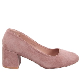 Fredette Khaki pumpák kényelmes sarokkal bézs