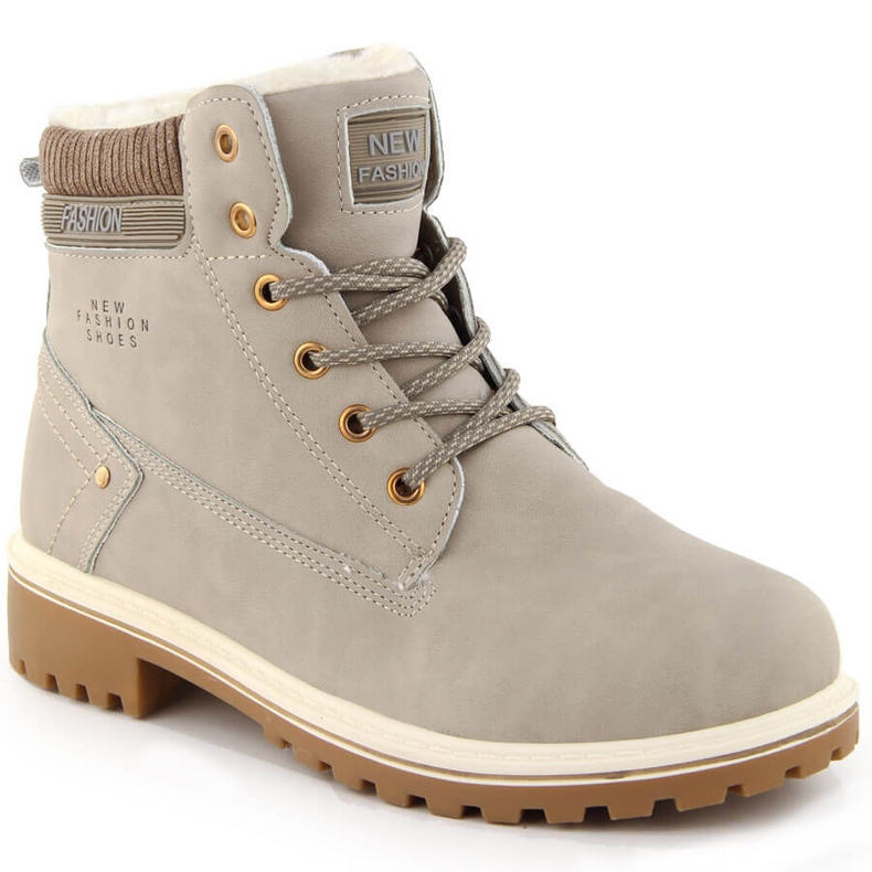 Női bézs bokacsizma Potocki 97301 Női bézs bokacsizma Potocki 97301