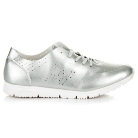 Ezüst cipők szürke