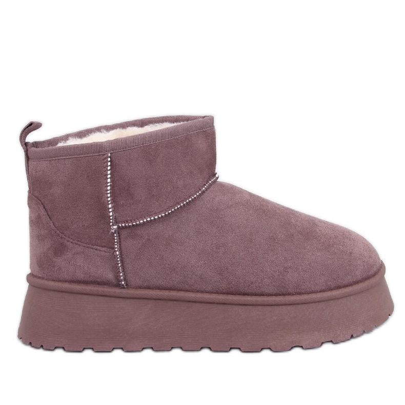 Rodmans Khaki rövid platformcipő bézs