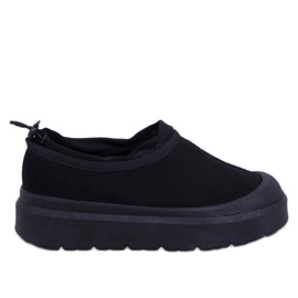 Jayden Black emus rövid hócsizma fekete