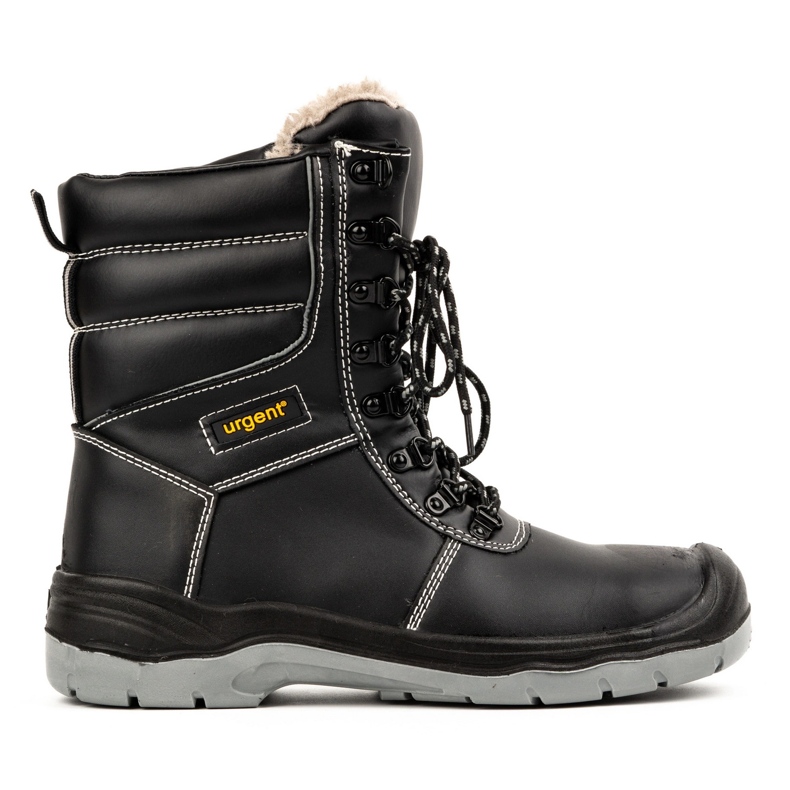 Férfi téli cipő URGENT 113/S3 orrvédővel fekete