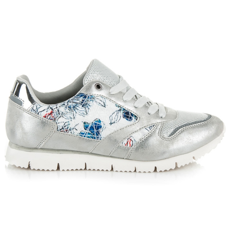 Mckeylor Női tornacipők a kötésen szürke