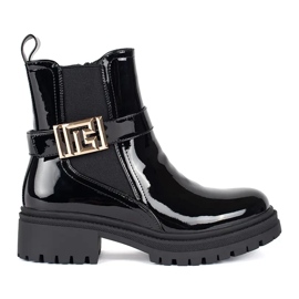 Seastar Fekete lakkos női Chelsea csizma Seastar Fekete lakkos női Chelsea csizma