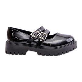 Női cipő szabadalmaztatott fekete Terione pánttal