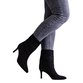 Fekete Bileis magas sarkú bokacsizma