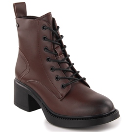 Barna női bőr bokacsizma Vinceza 66722 Barna női bőr bokacsizma Vinceza 66722