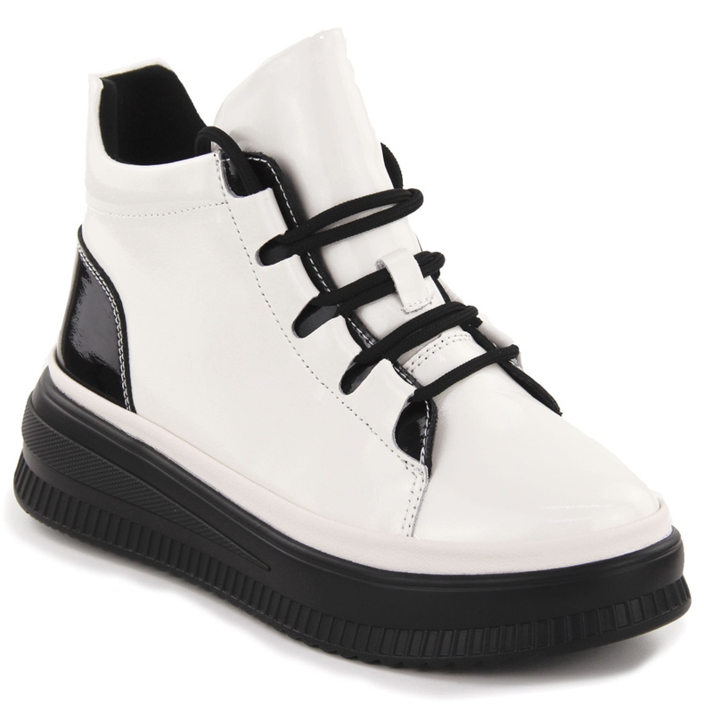 Női lakkbőr szigetelt csizma Ekri Artiker 55C1043 bézs Női lakkbőr szigetelt csizma Ekri Artiker 55C1043 bézs