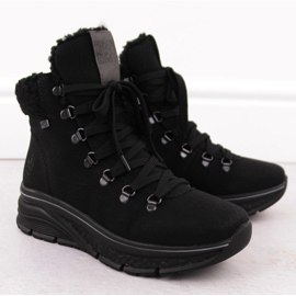 Vízálló női szigetelt csizma, fekete Rieker 48034-00