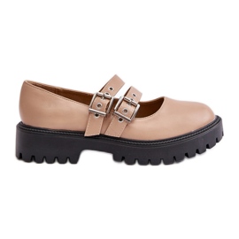 Női Cipők Bézs Eco bőrpánttal Terione Női Cipők Bézs Eco bőrpánttal Terione