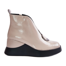 S.Barski Szabadalmaztatott ékcsizma szigetelt D&A MR880-136 bézs S.Barski Szabadalmaztatott ékcsizma szigetelt D&A MR880-136 bézs