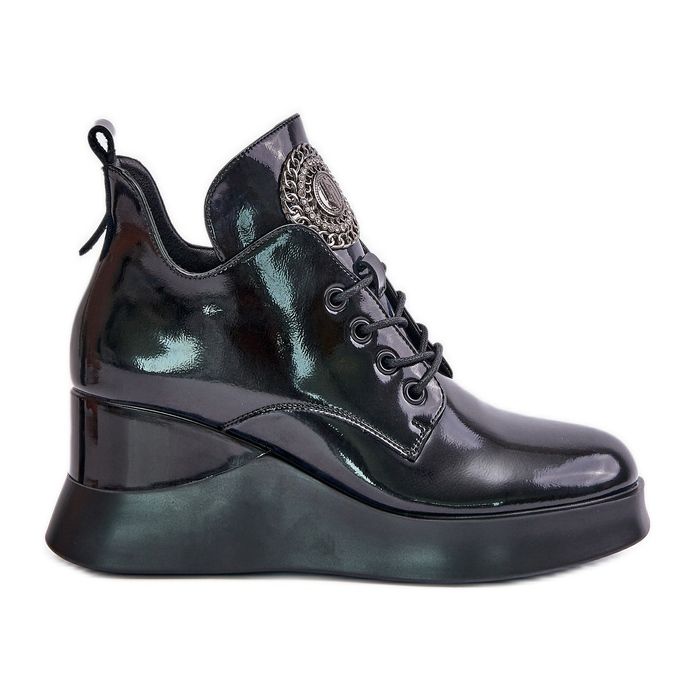 Női patent ékcsizma hőszigetelt Vinceza 66706 fekete