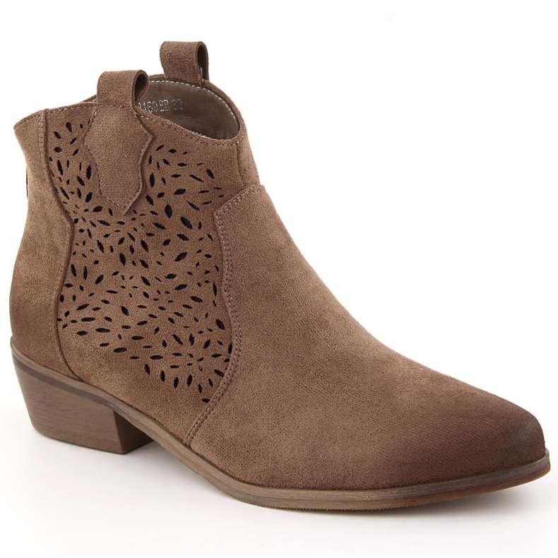 Női hőszigetelt cowboy csizma barna Potocki SZ12189